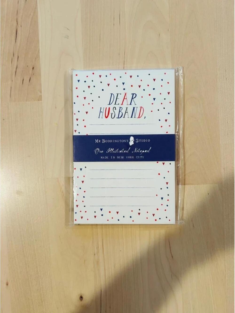 Mr. Boddington’s Studio "Dear Husband" Illustrated Notepad - NIP